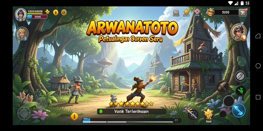 Gameplay menarik dalam ARWANATOTO dengan grafis menawan.