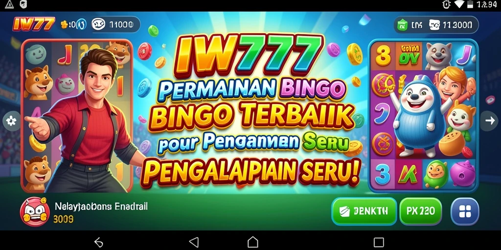 Tampilan seru gameplay Bingo di IW777 dengan desain menawan.