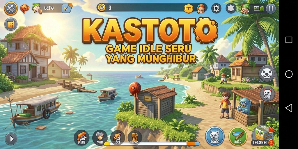 Tampilan gameplay KASTOTO yang menarik dan interaktif.