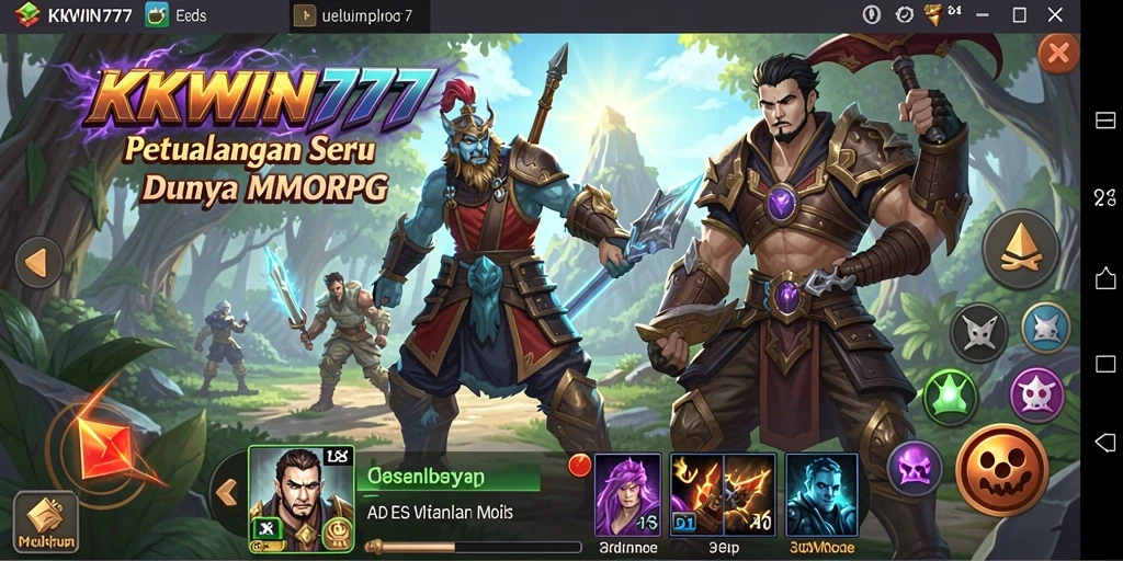 Tampilan gameplay seru di KKWIN777 dengan aksi menarik dan petualangan yang menantang.