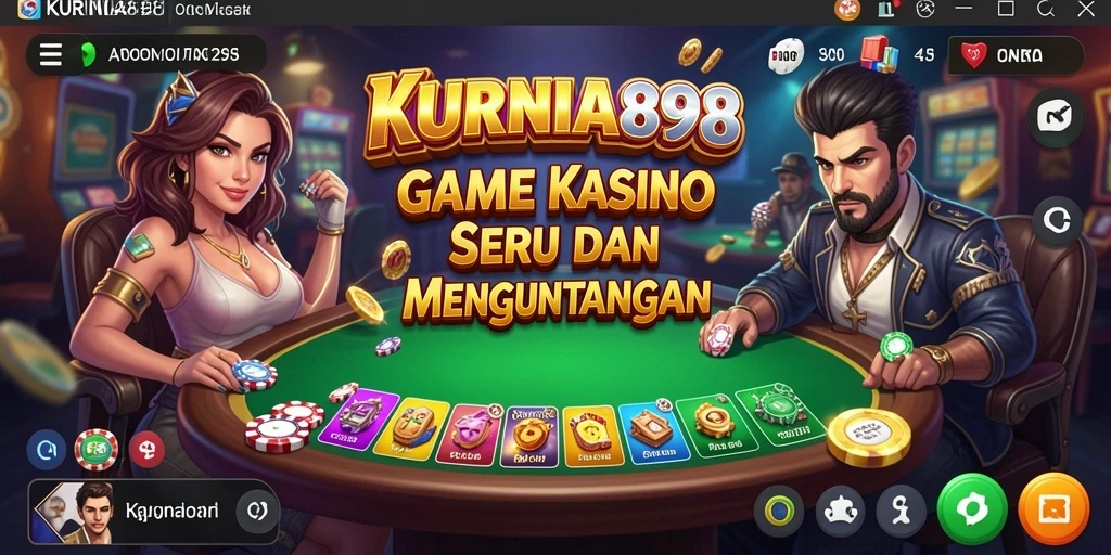 Tampilan gameplay KURNIA898 dengan variasi permainan kasino yang menarik.