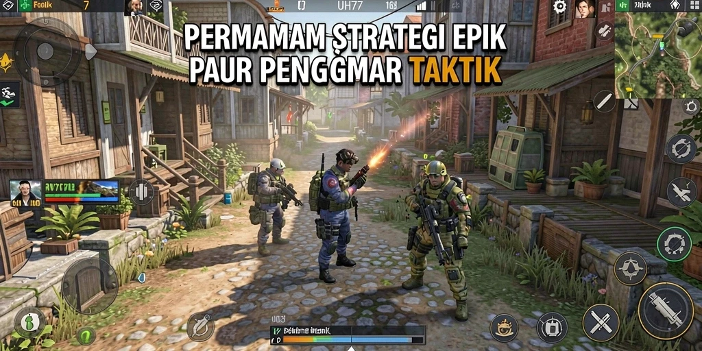 Tampilan gameplay UH77 yang penuh strategi dan aksi mendebarkan.